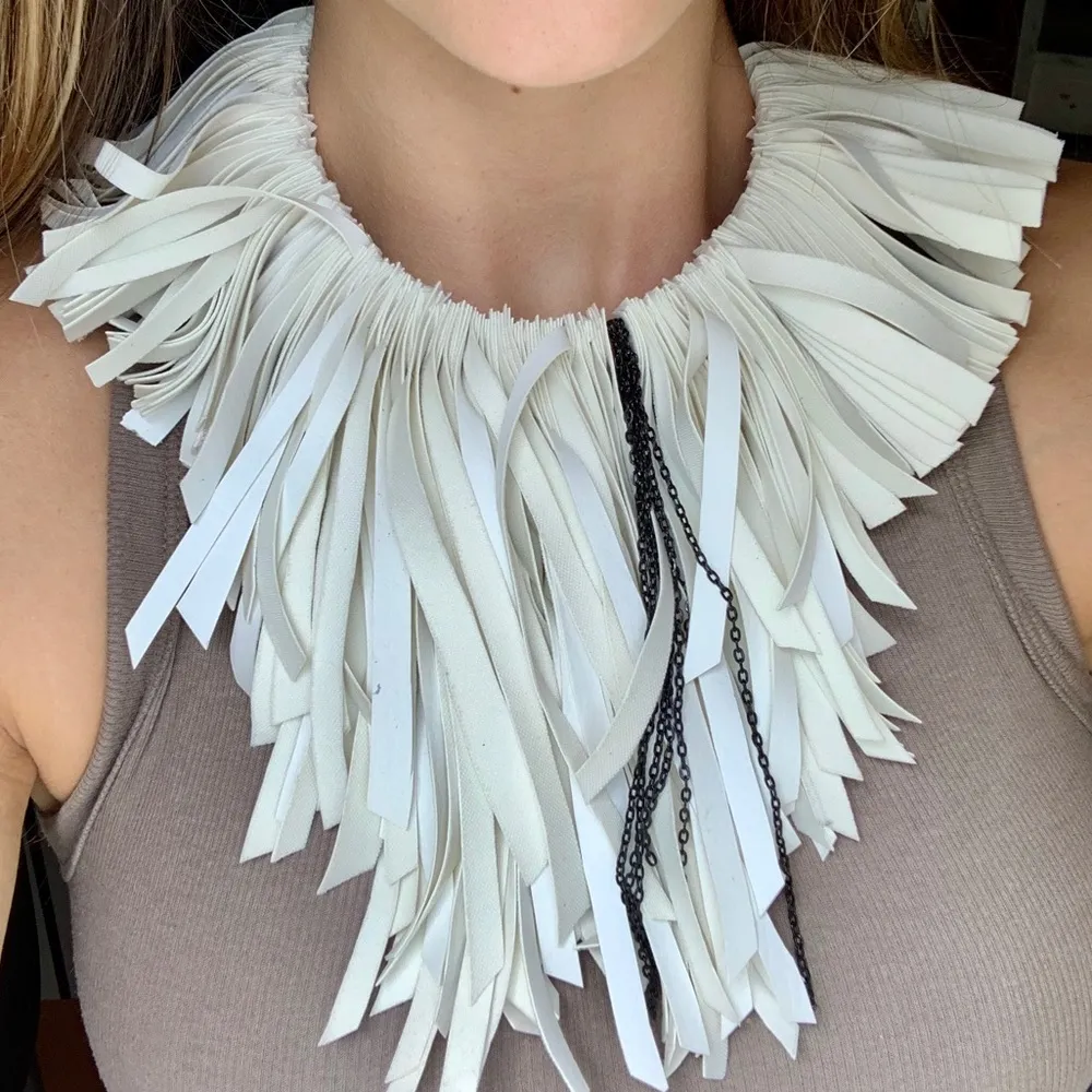 Faux leather jewelry piece - Image 2