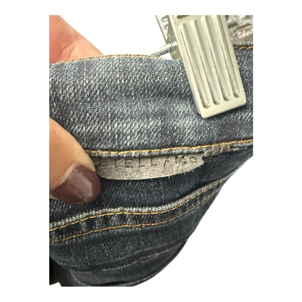 Stella McCartney Dark Wash Distressed Straight Leg Jeans Made in Italy Size 30 - Image 6