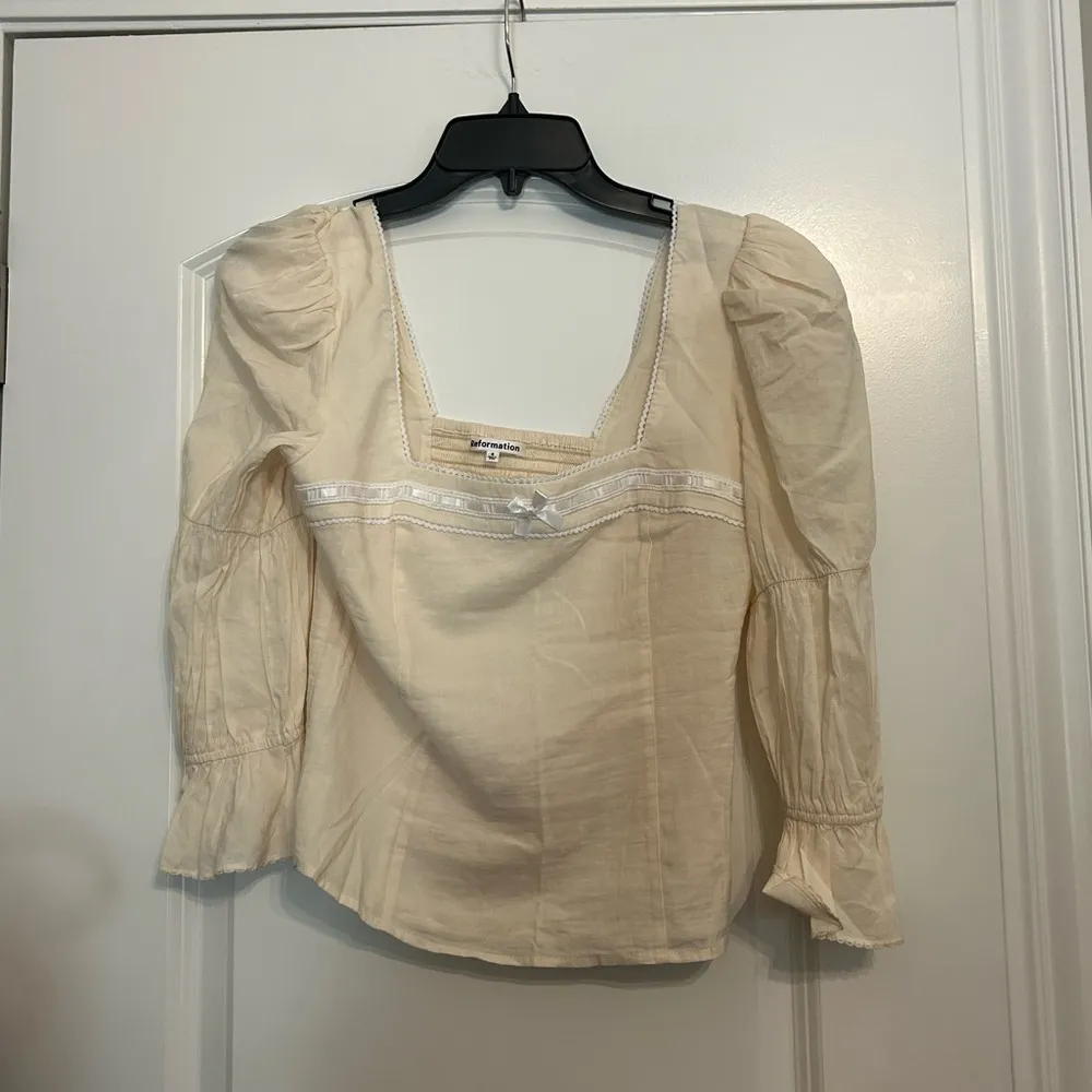 Reformation Amalie Tiered Sleeve Top - Image 3
