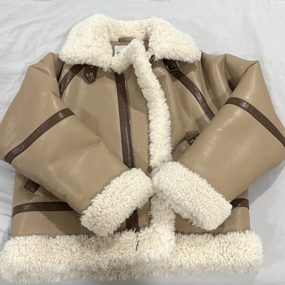 Stand Studio Rind Jacket Size 4 Tan - Image 9