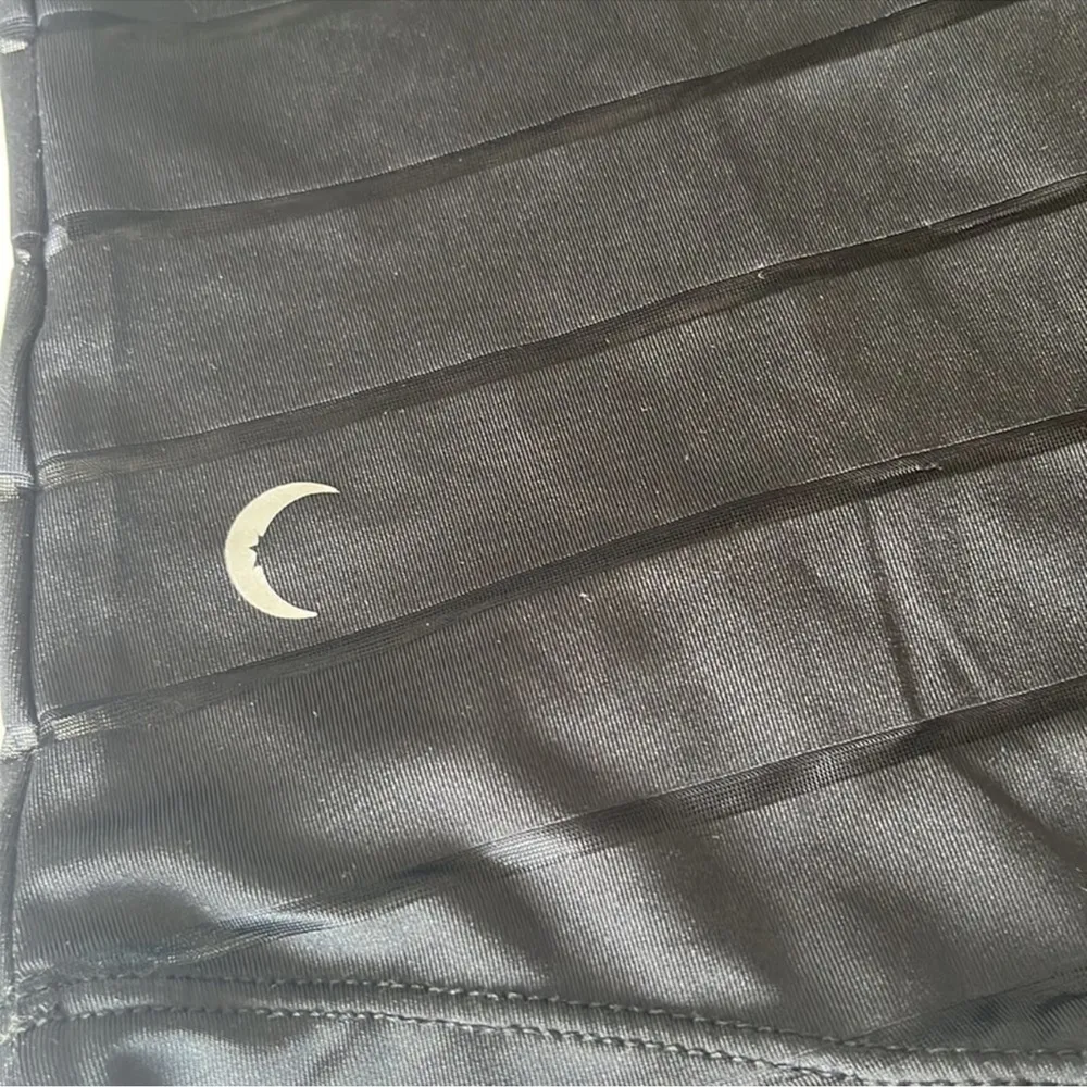 ZYIA Black Striped Active Havana Sleeveless Racerback Tank. Stripe is Sheer - Image 6