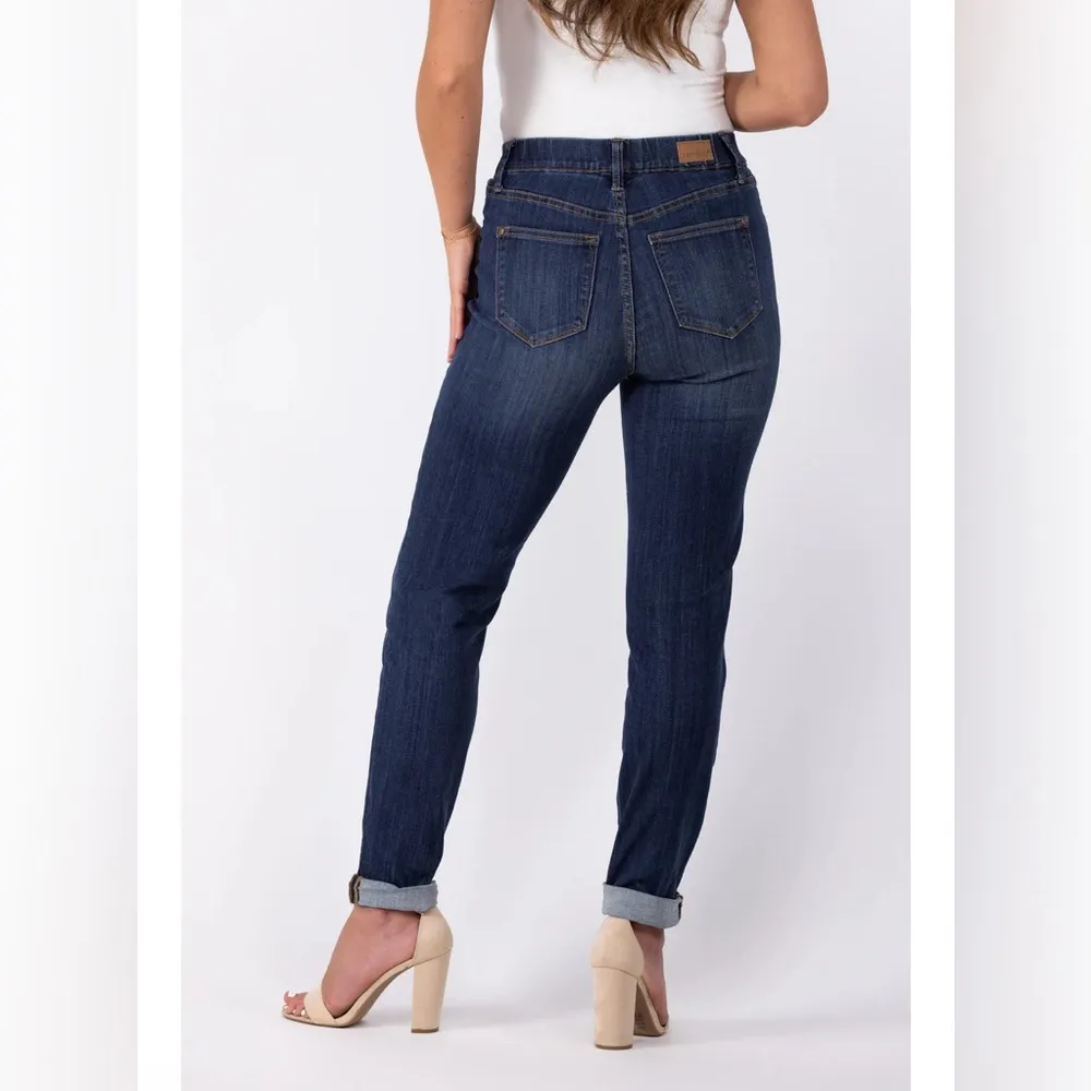 Judy Blue Smile Like That High Rise Double Cuff Slim NWT Size 18W - Image 4