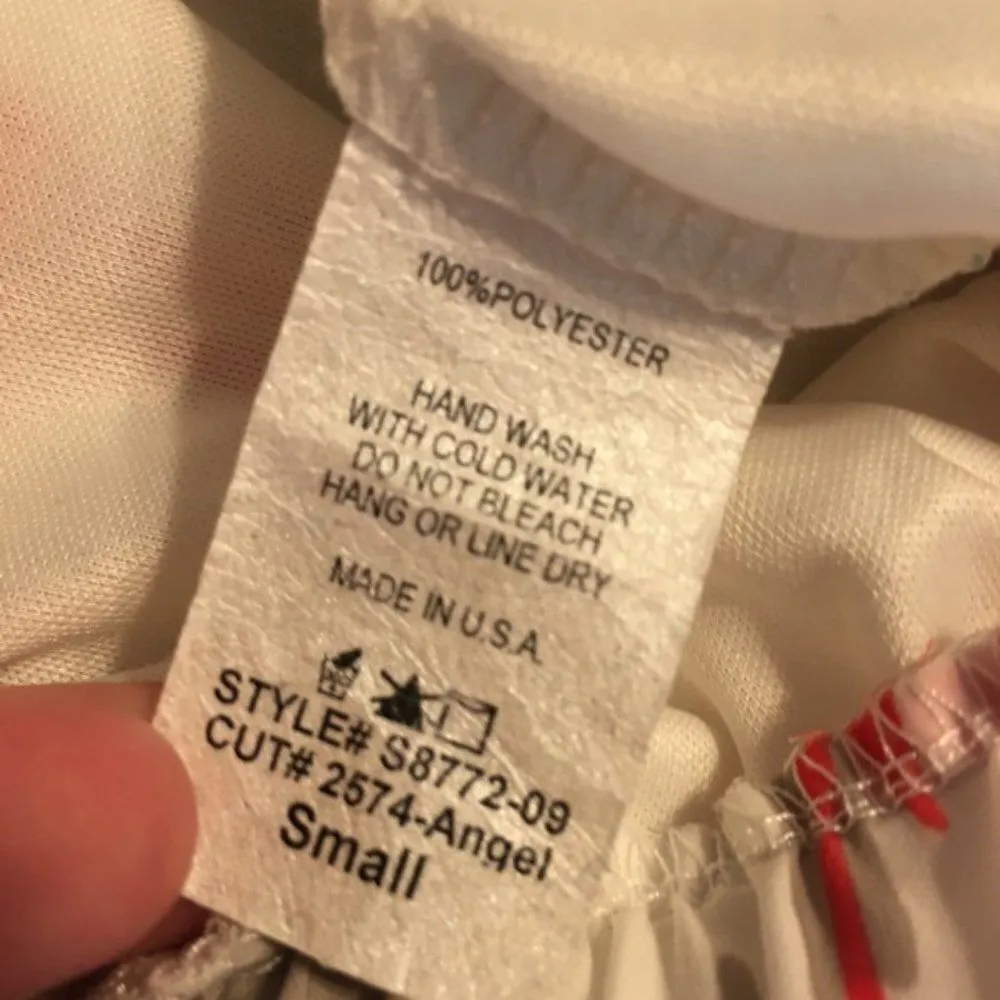 Peach Love cream California small flowy pants - Image 4