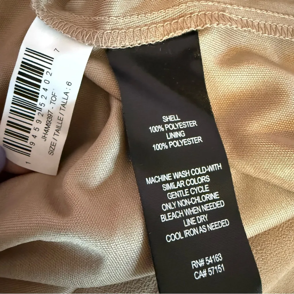 Jessica Howard Women's Soutache Jacket & Jewel-Neck Midi Dress Toffee Sz 6 - Image 11