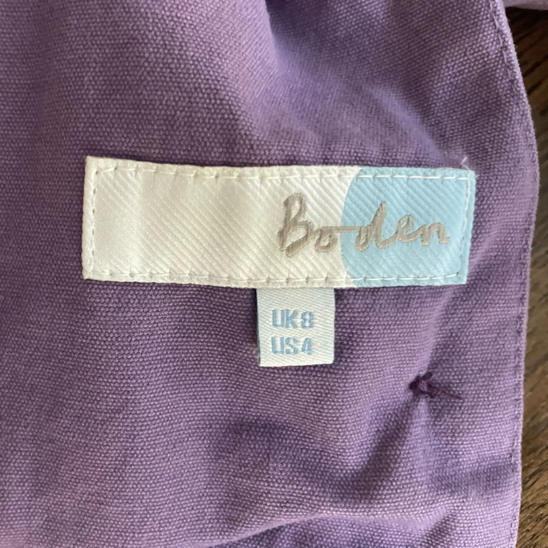 Boden Purple Cotton Coat - Image 3