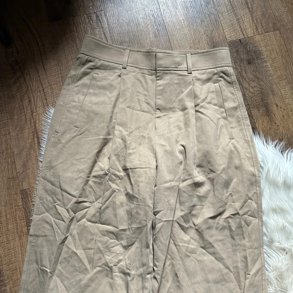 EVERLANE The Way High Drape Pant In Tan - Image 3
