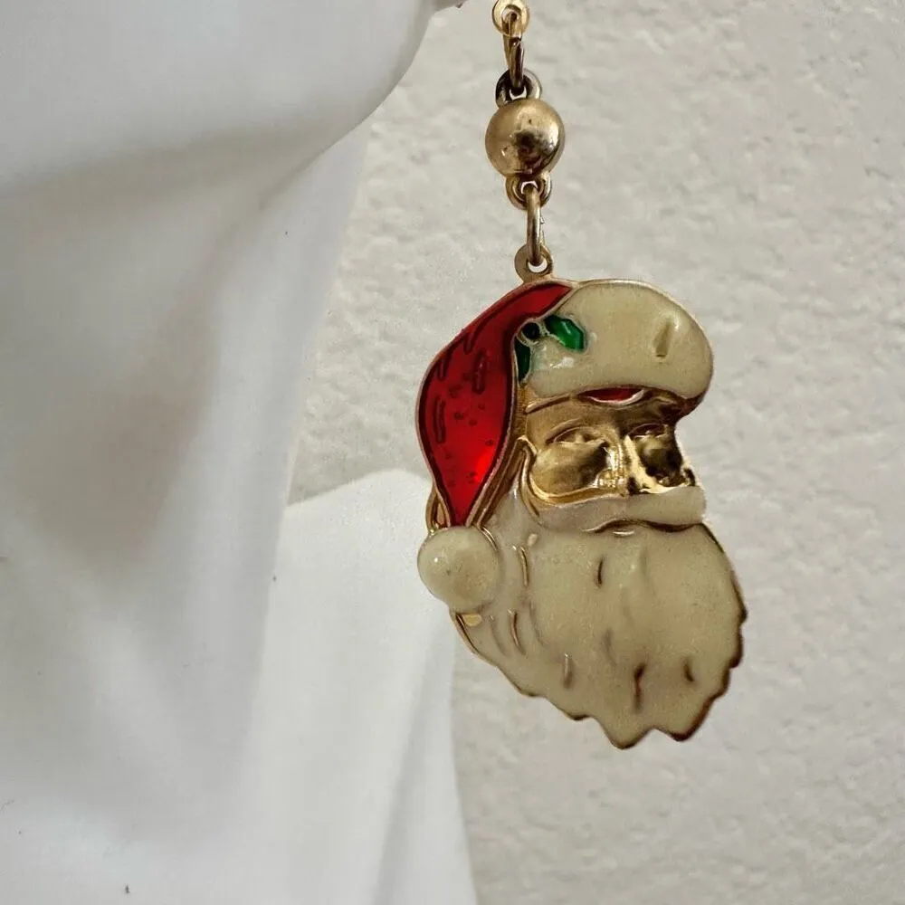 Vintage Santa earrings - Image 3