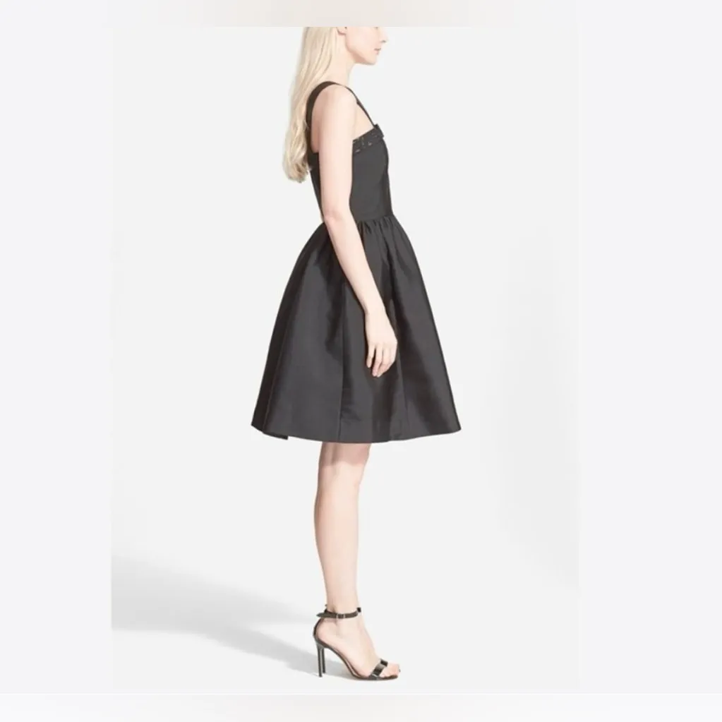 Kate Spade Pavé Trim Fit & Flare Party Cocktail Dress – Black Size 12 Like New - Image 3