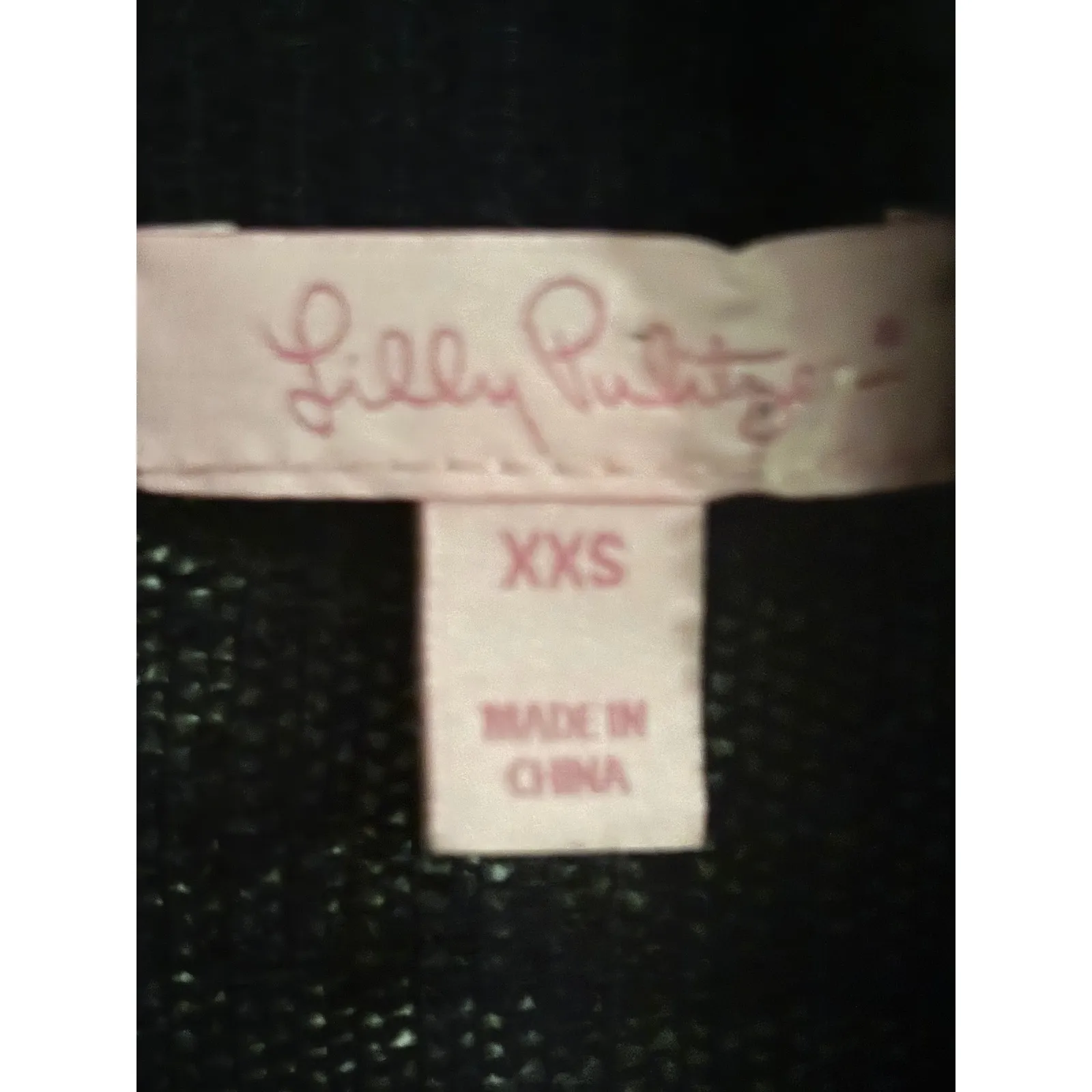 Lilly Pulitzer Black Knit Duster Cardigan Sweater XXS Lightweight Shawl Collar - Image 3