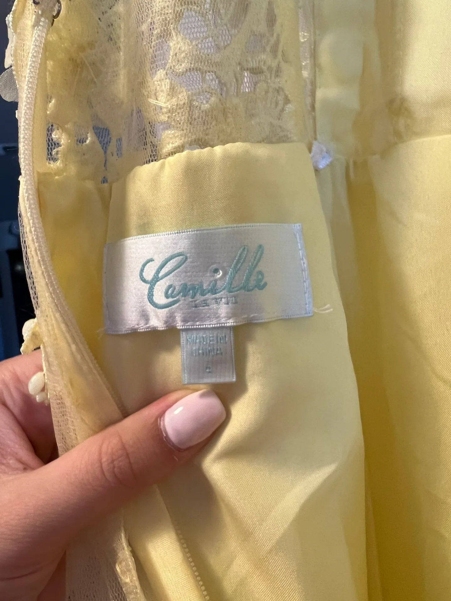 Yellow Formal Dress - Image 3