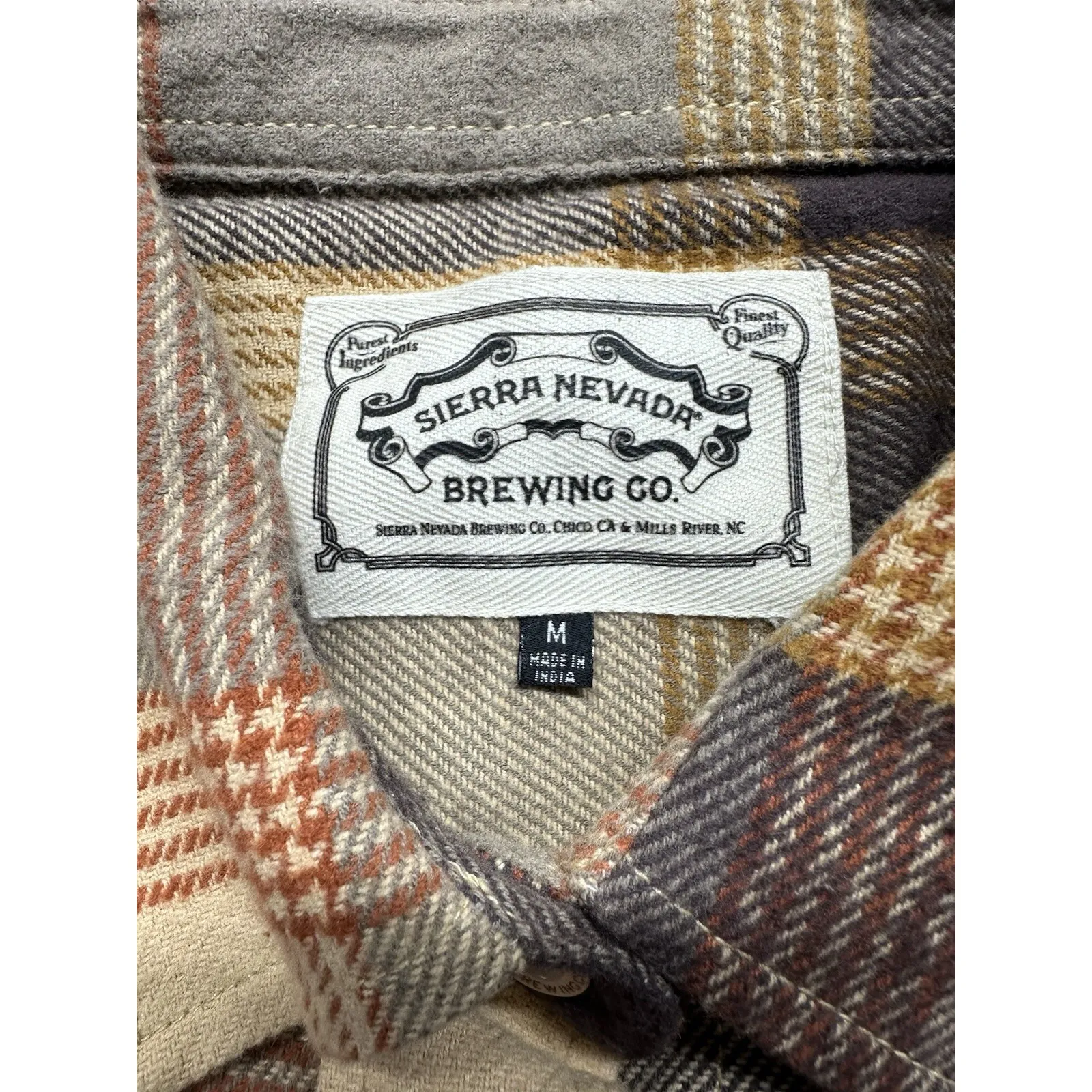 Sierra Nevada Brown Plaid Collared Button Down Flannel New Shirt Women's Size M Size M - Image 16