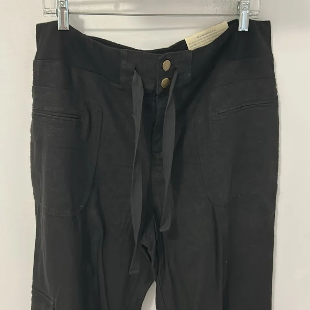 Soft Surroundings Black Linen Blend Cargo Pants - Image 6