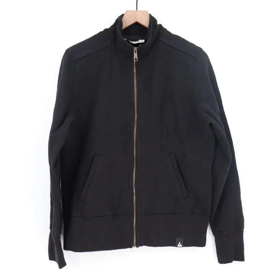 American Giant Women's Moto Full Zip Black Jacket Size XL Made In USA - Image 2