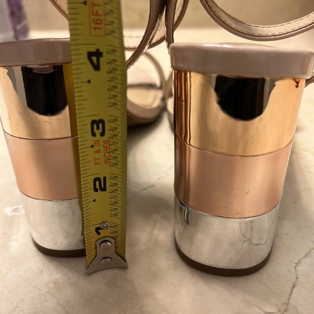 Apt 9 Vetmetallic Metallic Tricolor Block Heel - Image 5