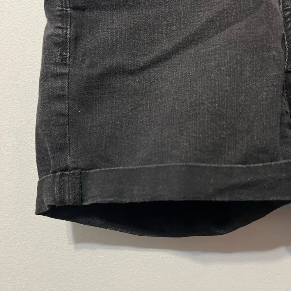 SO Kohl's Black Cuffed Leg Midi Shorts Size 5 Juniors - Image 6