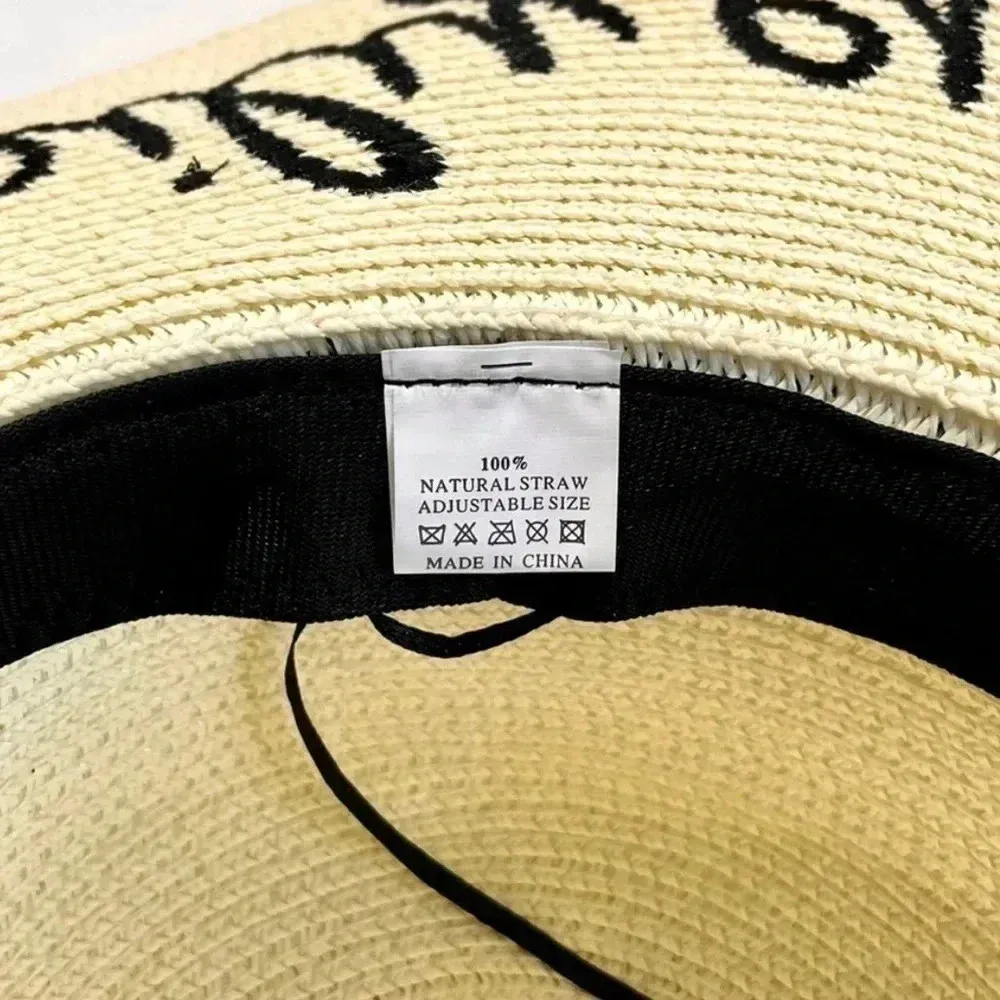 Boutique NWOT Happily Ever After Straw Beach Hat - Image 3