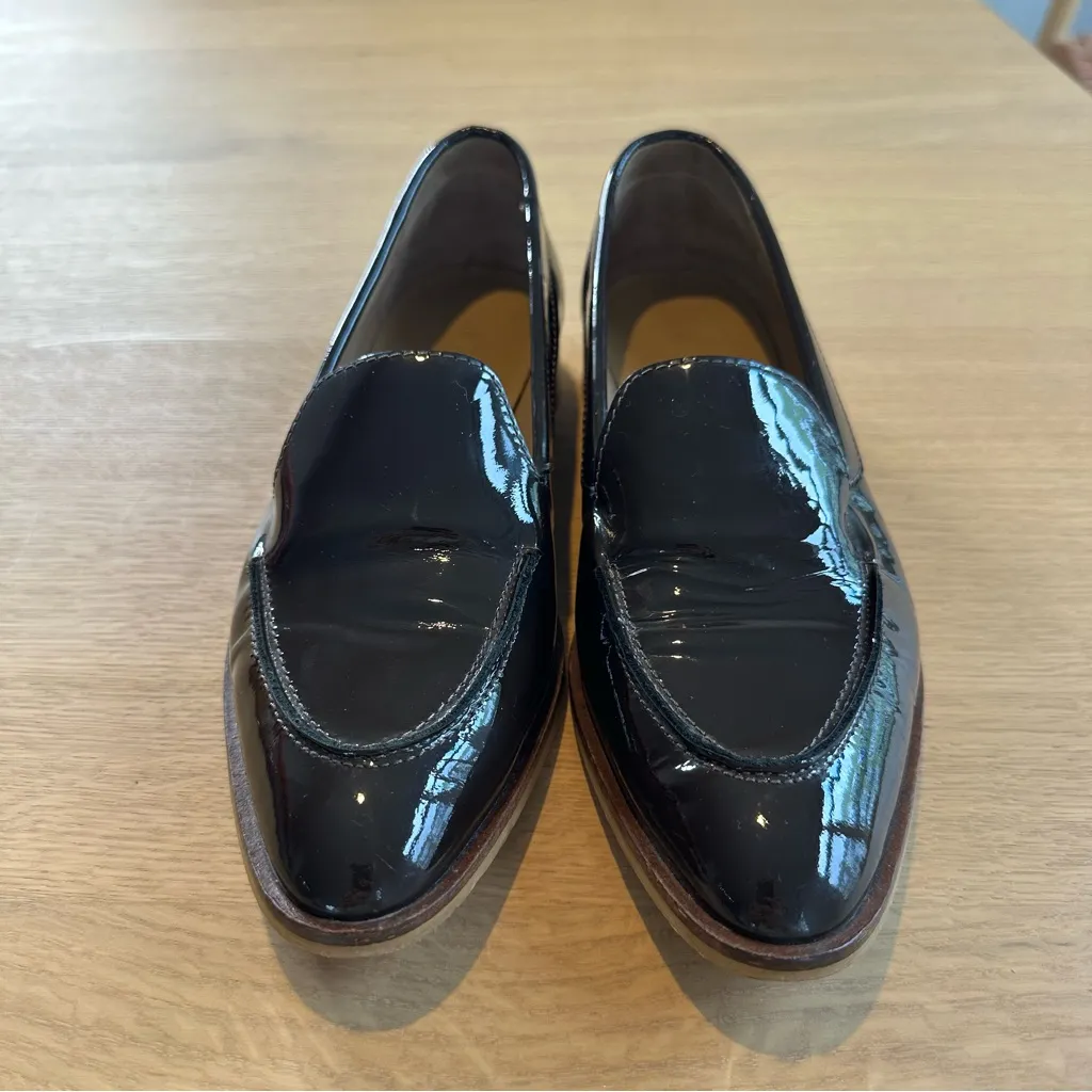 Everlane Women's Brown The Modern Loafer Patent Leather SZ 7 Preppy Classic - Image 2