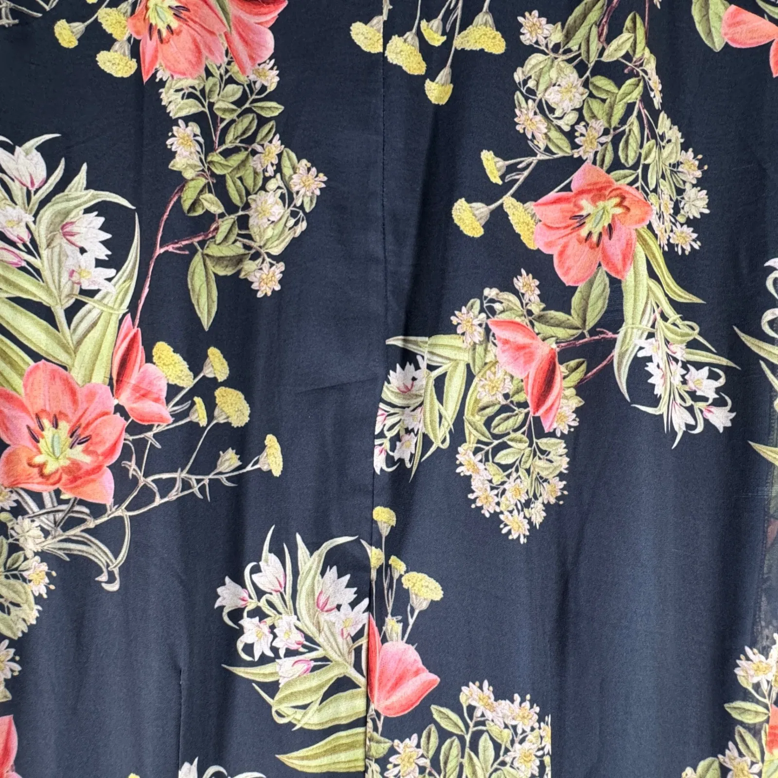 Chelsea28 Dress Floral Hi-Low Ruffle Chiffon Midi Long Sleeve‎ Romantic Witchy - Image 6