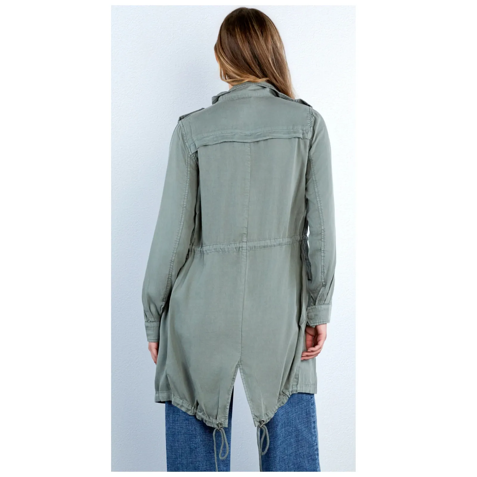 WASH LAB DENIM Road Trim Split Hem Zip - Image 3