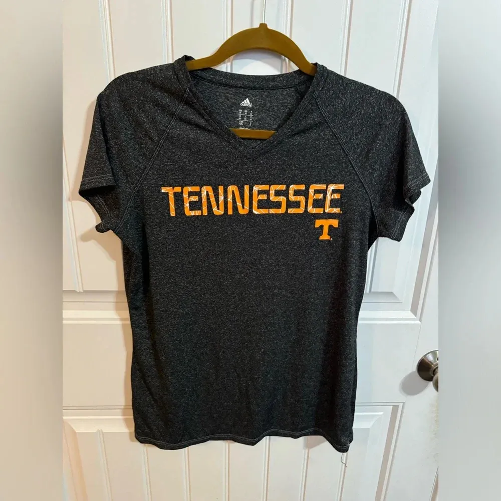 Adidas Tennessee Vols Gray and Orange Dri Fit Tee - Image 2