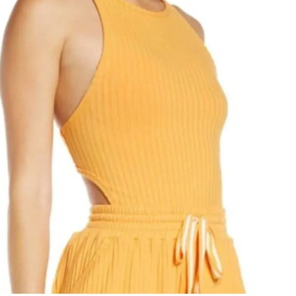 Free People Movement Blissed Out Romper Orange Size L - Image 4