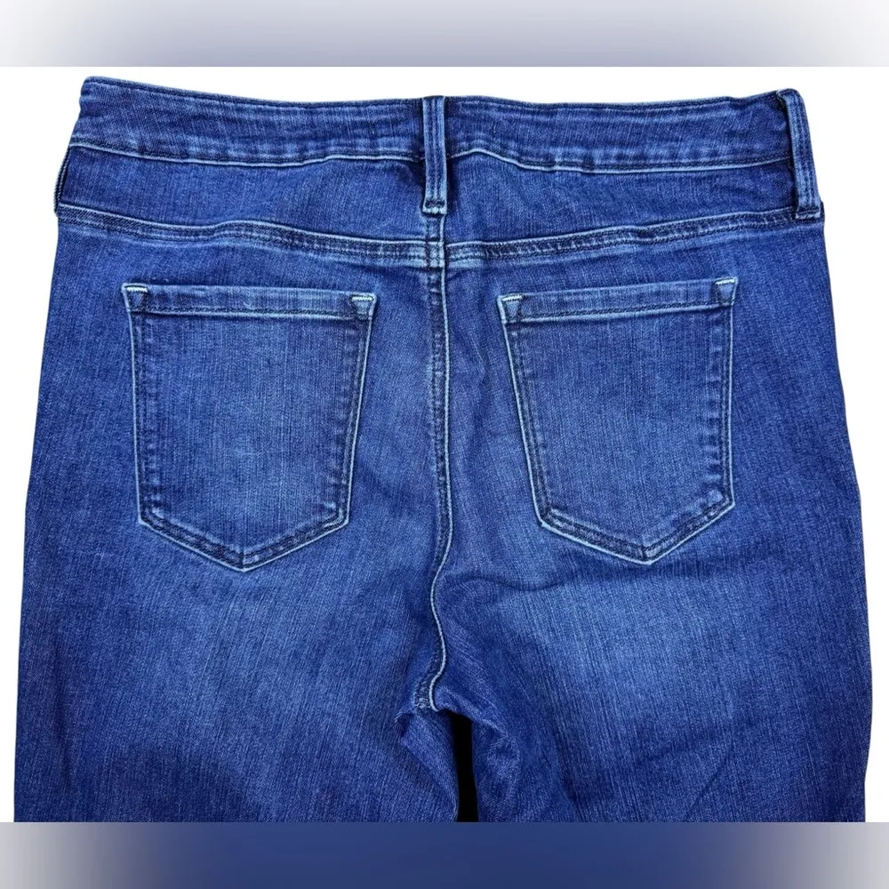 Athleta Sculptek Mid Rise Skinny Jean Dark Wash Womens 6 - Image 11