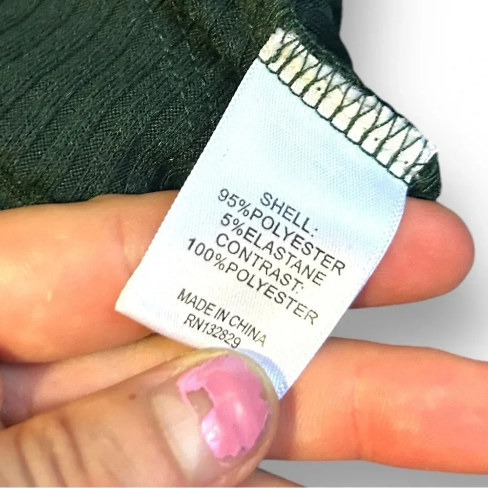 Revolve Lovers + Friends Green Flounce Juniper Dress Size Small Emerald Green - Image 10