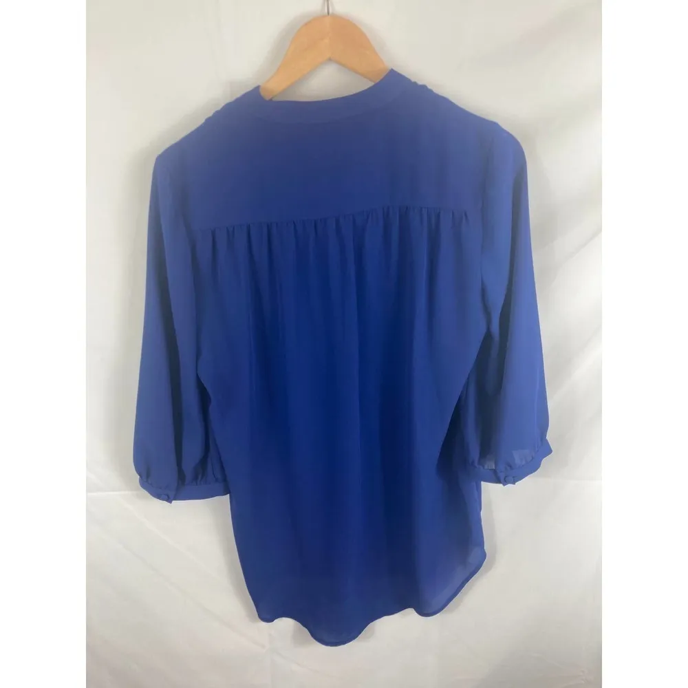 41 Hawthorne Orozco Bib Detail Blouse S - Image 4