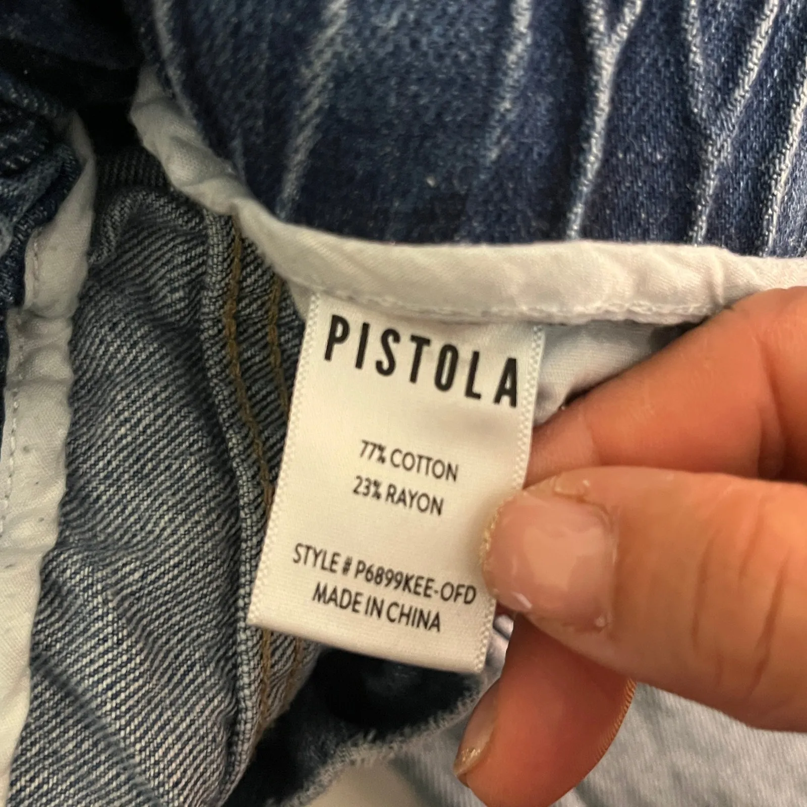 Anthropologie Pistola Dakota Ultra High Rise Paperbag Slim Jeans Women XS - Image 4