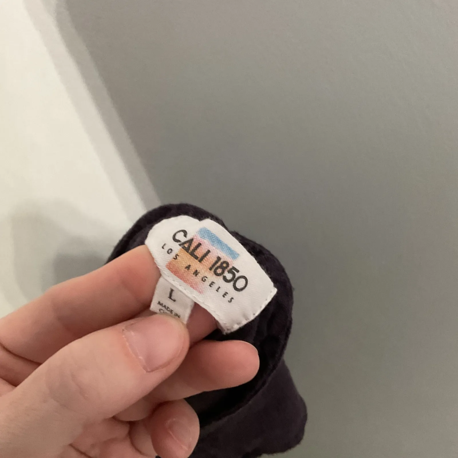 Cali 1850 Los Angeles Women's Purple Jumpsuit Overalls Wide Leg Size L - Image 2