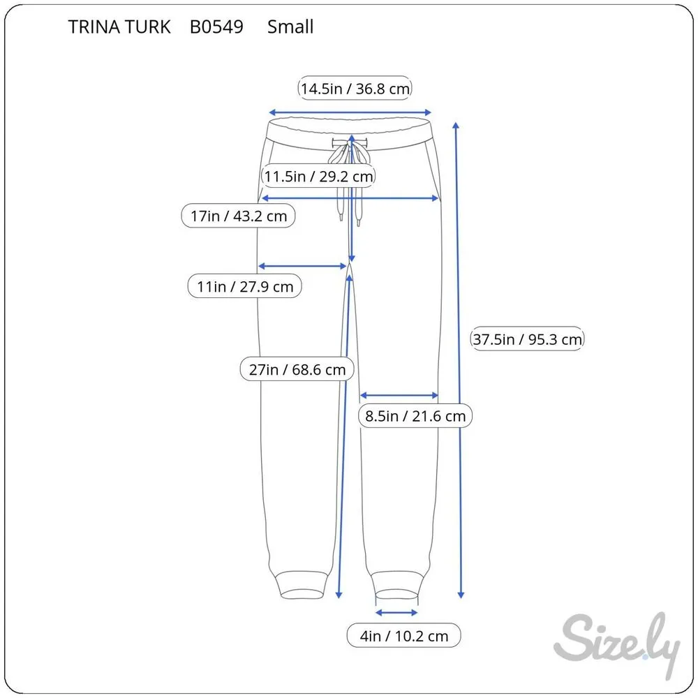 Trina Turk Womens Pants Gold Pull On Jogger High Rise Sparkle Tapered Small - Image 11