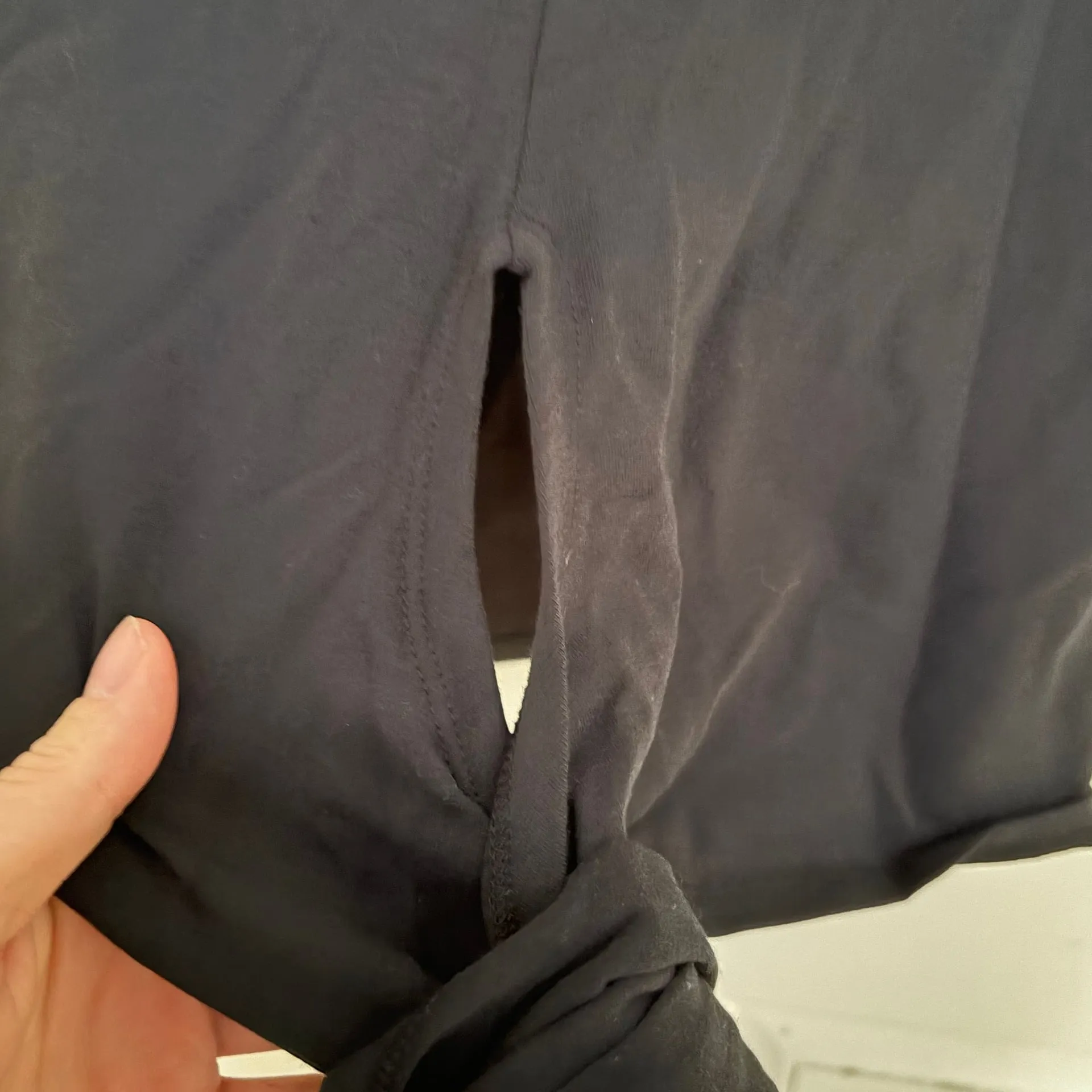 TEREA by Andrea Pitter Women's Black Puffy Sleeve Tie Wrap Top Size M - Image 2