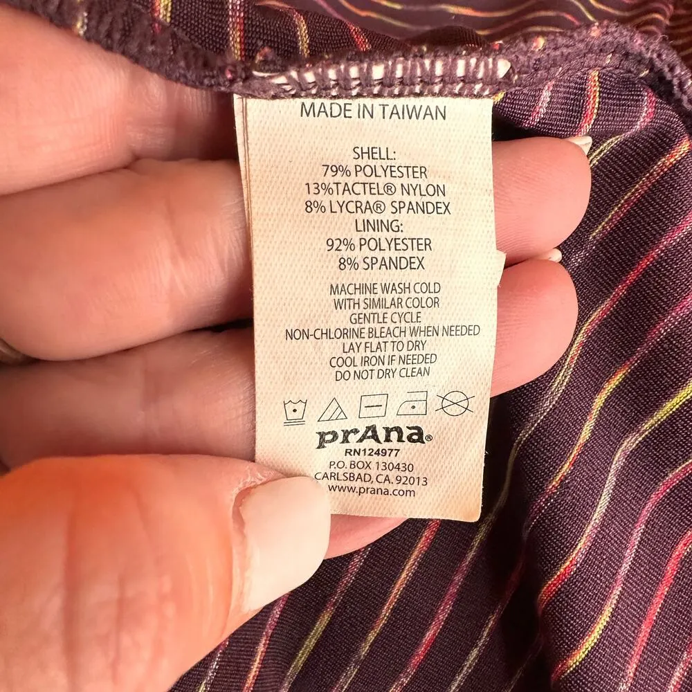 Prana Women's Multicolor Ivy V-Neck Built In Bra Dress Size XS - Image 9