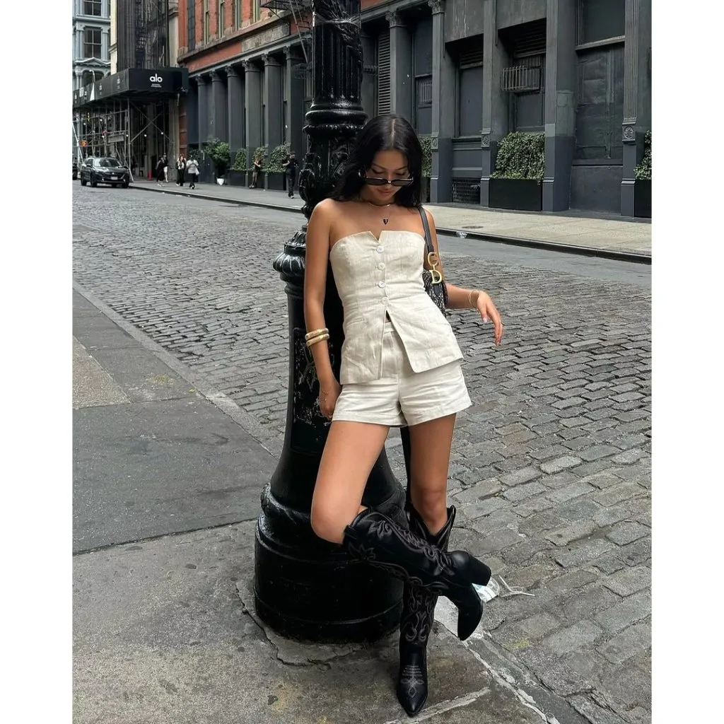 STEVE MADDEN Lasso Knee High Western Boot in Black Multi Size US 10 - Image 13