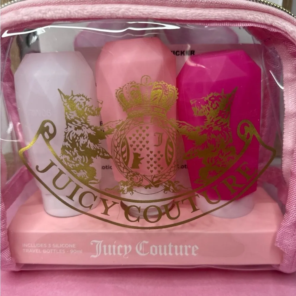 Juicy Couture Travel Bottles and Cosmetic Bag set - Image 2