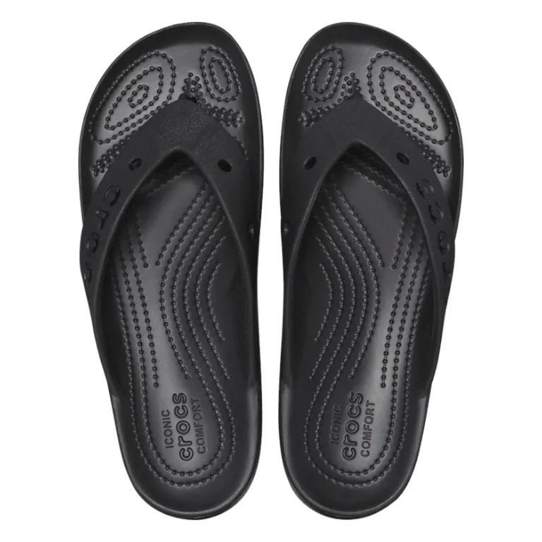 CROCS Baya Platform Flip in Black Women’s Size 8 Lightweight Slip-On Flip Flops - Image 2