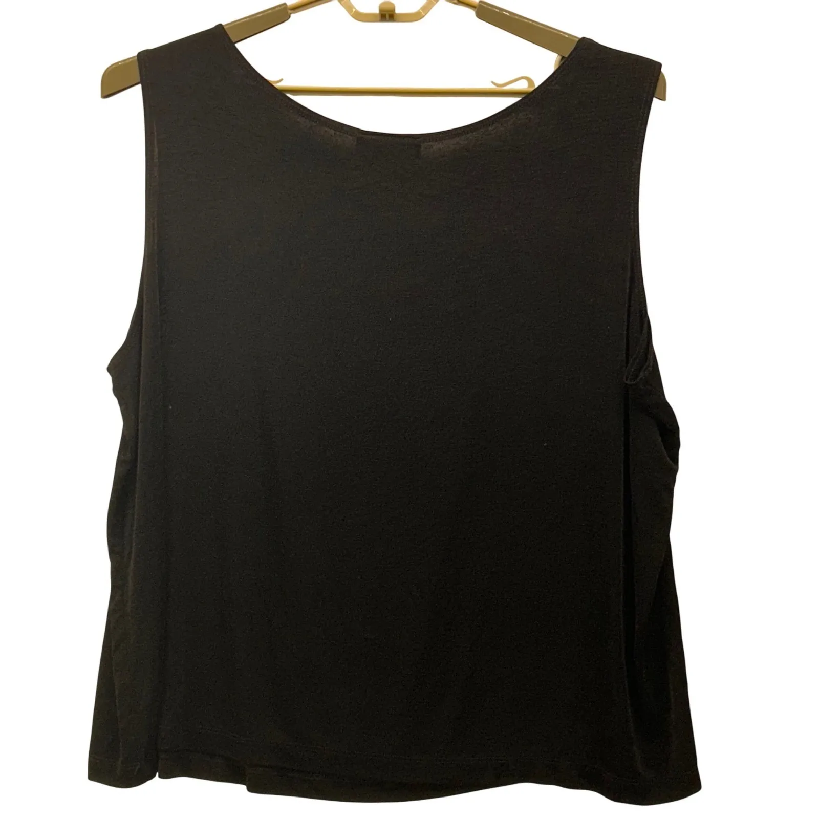 Slinky Brand Embellished Tank Top Black 3X - Image 2