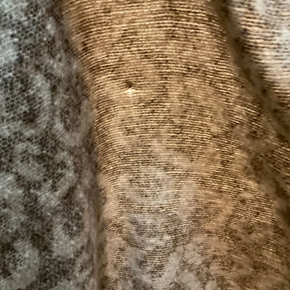 New Directions Scarf Leopard Blanket Boucle Soft Warm Cozy 21x72" Brown - Image 6