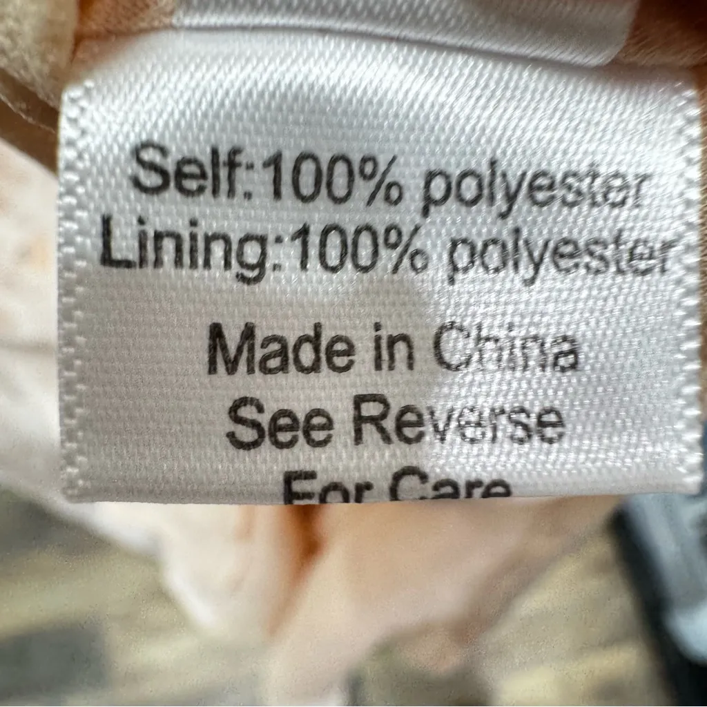 Papier Pale Peach & Beige Muted Floral Maxi Dress Ruched Short Sleeves ModCloth Size 4 - Image 10