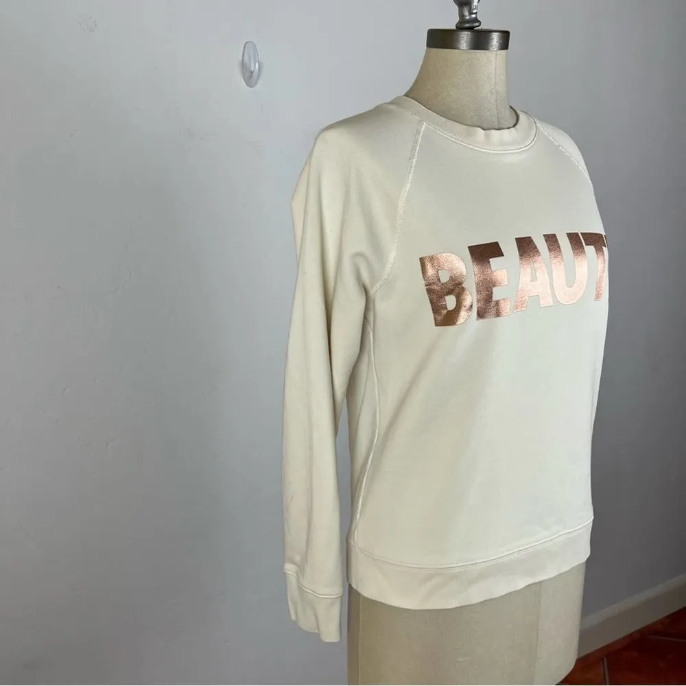 J. Crew Cream Metallic Beaute Sweatshirt - Image 39