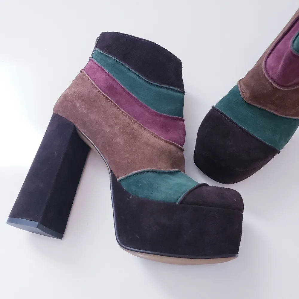 ZiGi Girl Women's Groove Chunky Heel Bootie Brown Size 8 - Image 3