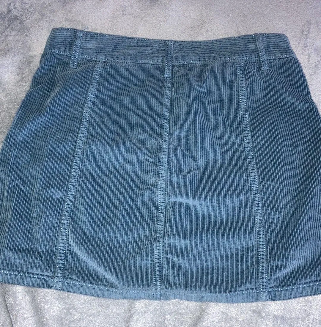 Corduroy Hi-rise A-line Mink Skirt - Image 2