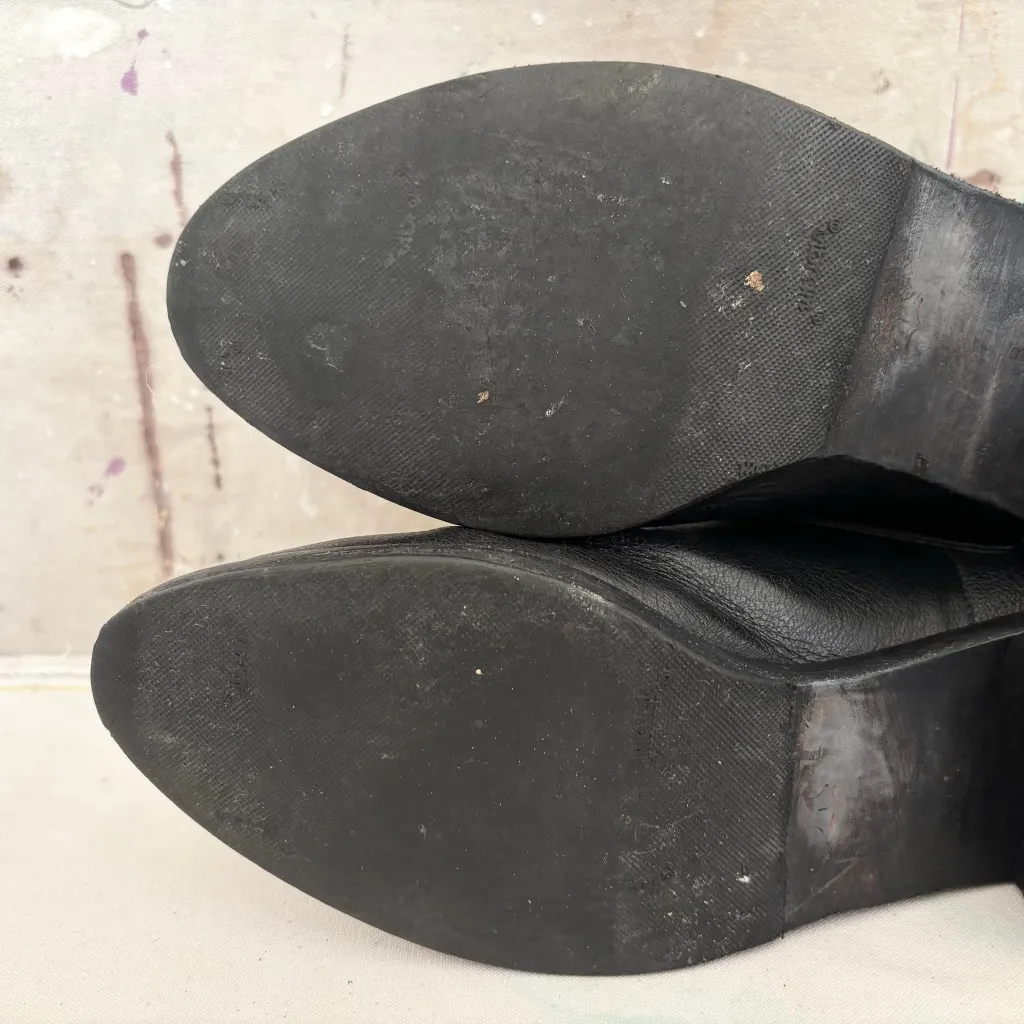 Loeffler Randall Fenton Black Leather Booties - Image 8