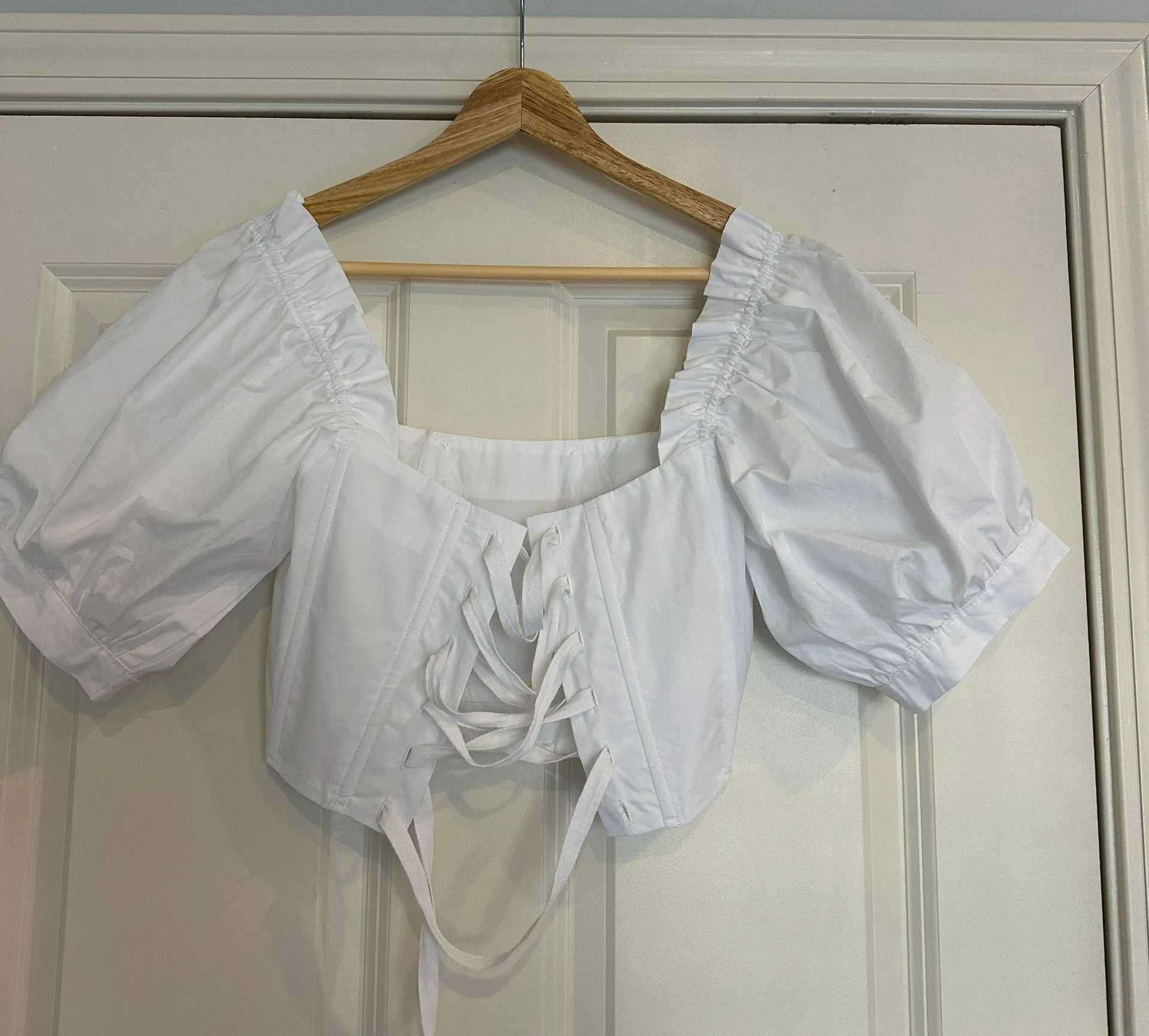 Boutique White Corset Top  - Image 2