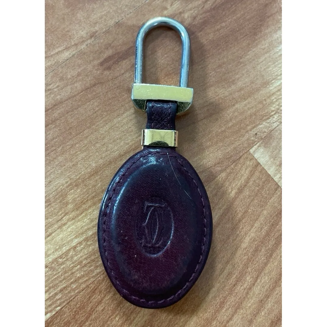 Collectable Vintage Cartier Leather Key Ring‎ - Image 2