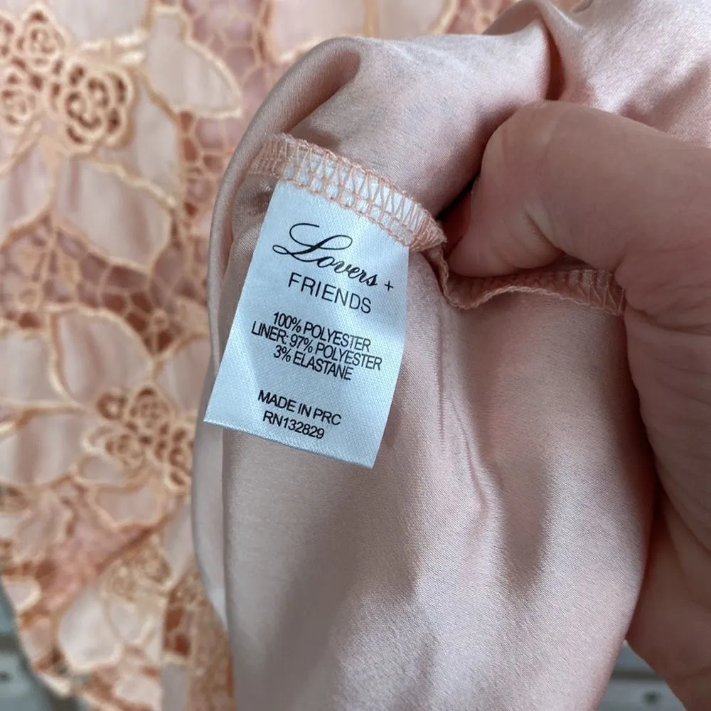 Lovers & friends peach lace mini dress - Image 4