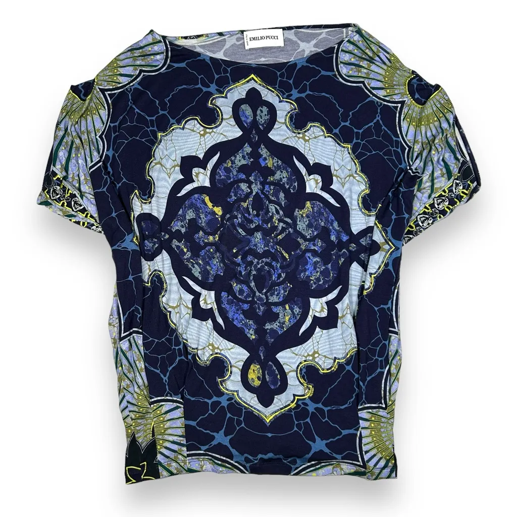 Emilio Pucci  Bat‎ Wing Sleeve Blouse Womens 6 - Image 4