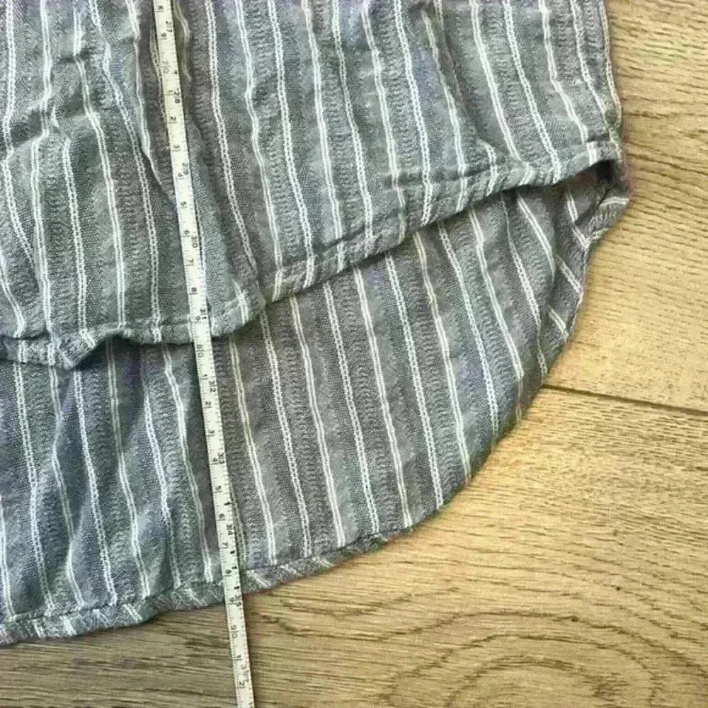 Japna  Blue Button Down Mini Dress Size Large - Image 9