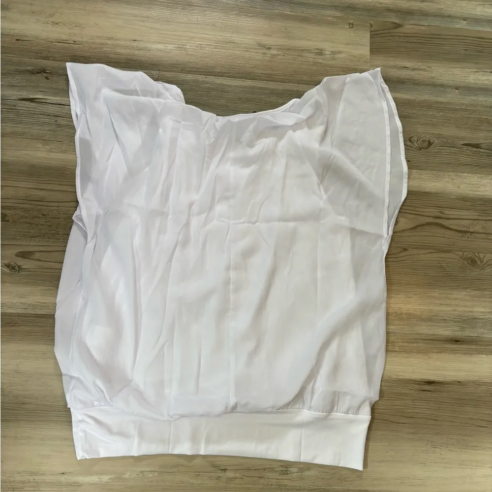 Zeagoo NWT white blouse, Large, lightly lined - Image 2
