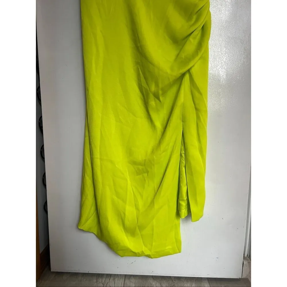 Cushnie Lime Green Strapless Dress Woman’s Size 16 NEW MSRP $50 - Image 2